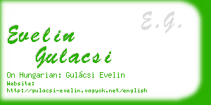 evelin gulacsi business card